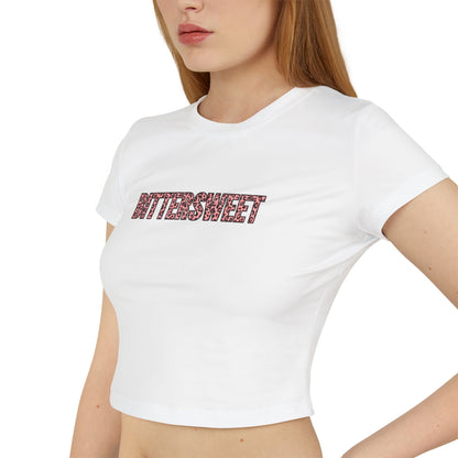 Bittersweet Leopard Print Cropped Baby Tee