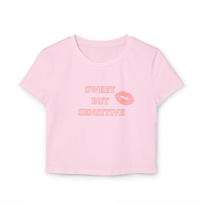 Sweet But Sensitive Cropped Baby Tee | Super Sweet Version