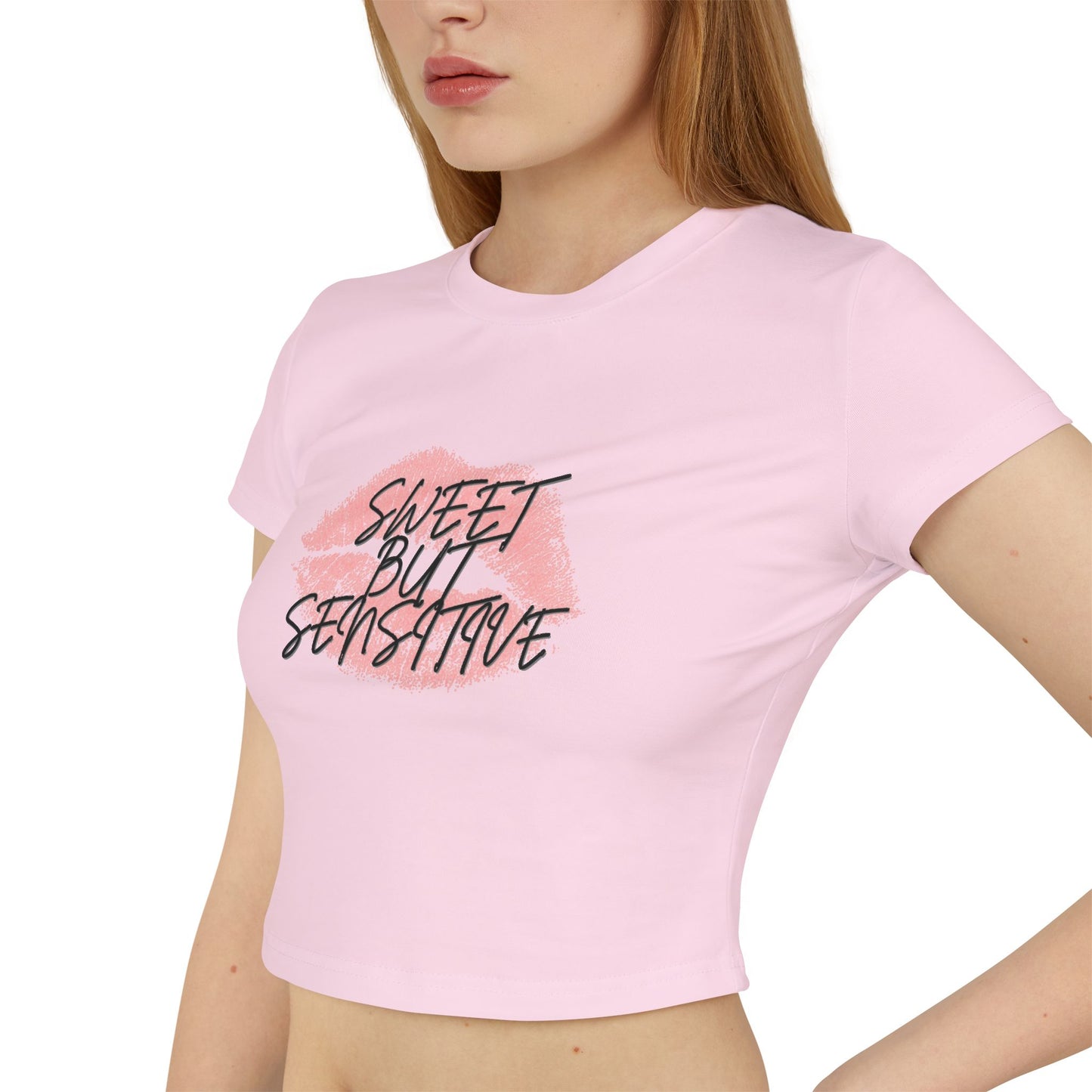 Sweet But Sensitive Cropped Baby Tee