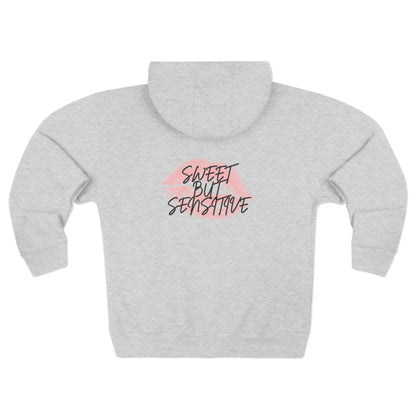Sweet But Sensitive Zip-Up Hoodie
