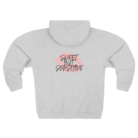 Sweet But Sensitive Zip-Up Hoodie