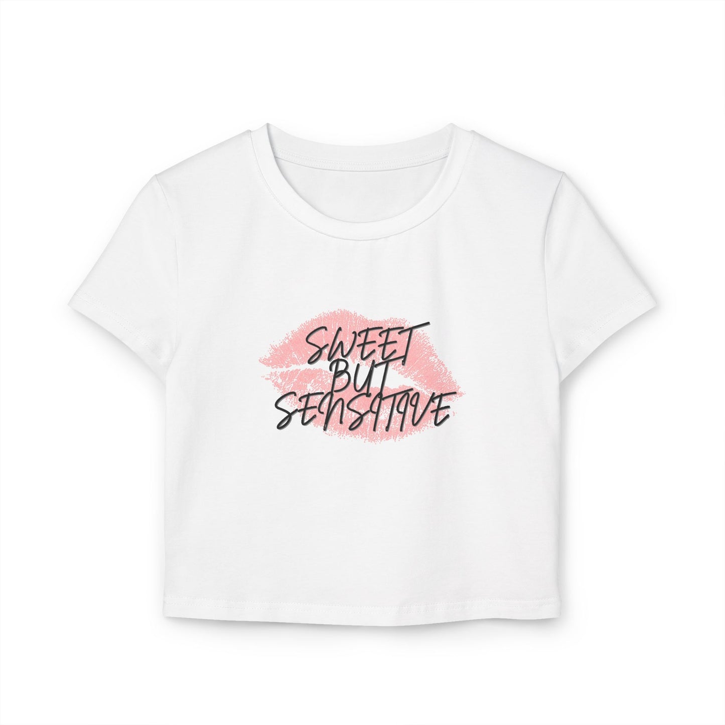 Sweet But Sensitive Cropped Baby Tee