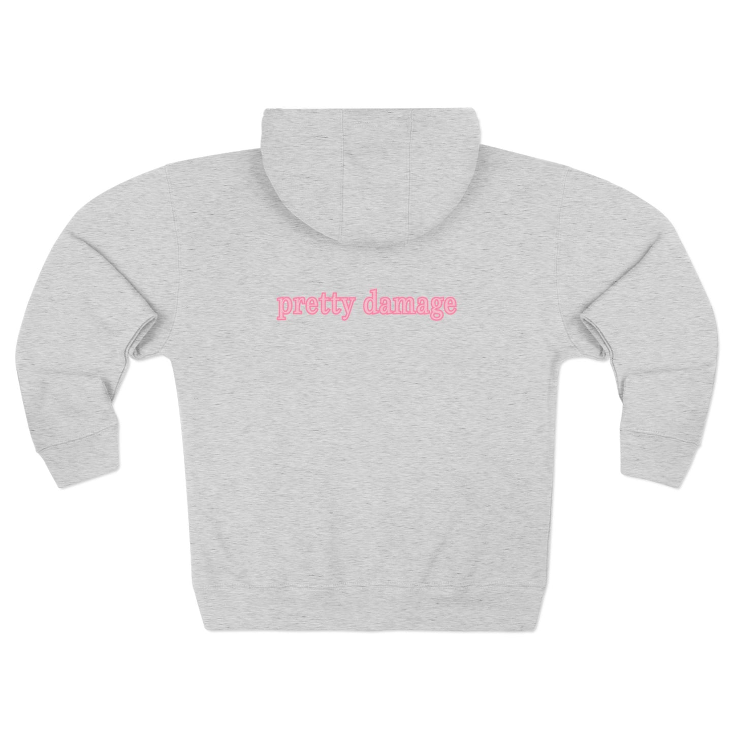 Pretty Damage Zip-Up Hoodie