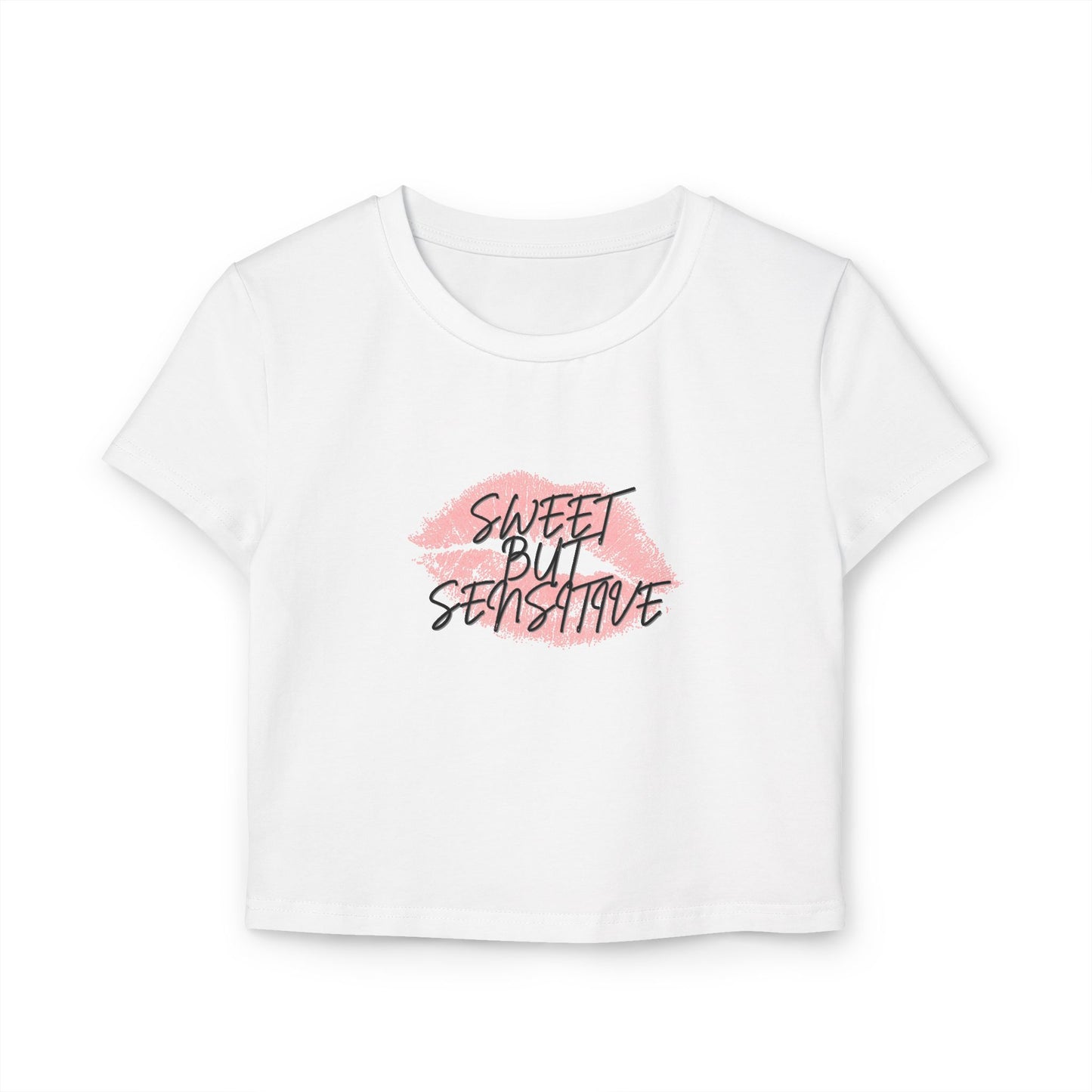 Sweet But Sensitive Cropped Baby Tee
