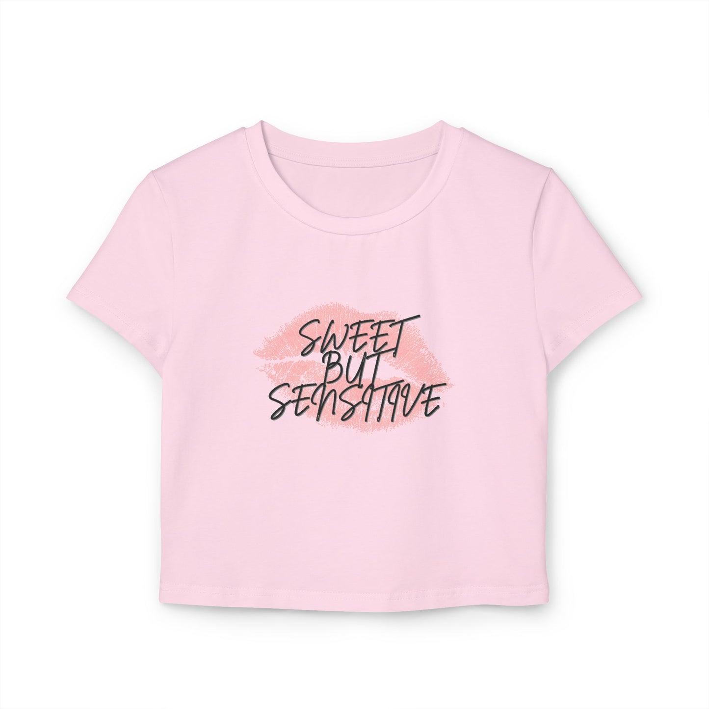 Sweet But Sensitive Cropped Baby Tee