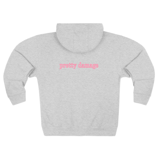 Pretty Damage Zip-Up Hoodie