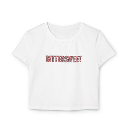Bittersweet Leopard Print Cropped Baby Tee